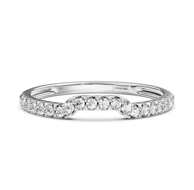 0.25 CT Round Cut Lab Grown Diamonds - Wedding Band