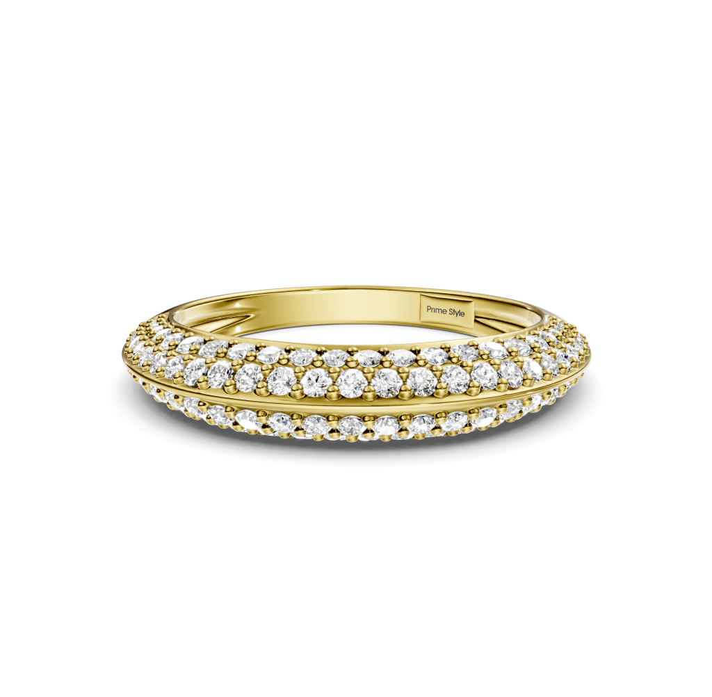 0.80 CT Round Cut Lab Grown Diamonds - Wedding Band