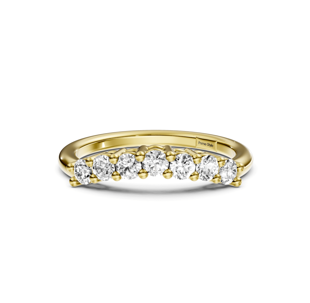 0.40 CT Round Cut Lab Grown Diamonds - Wedding Band - Primestyle.com