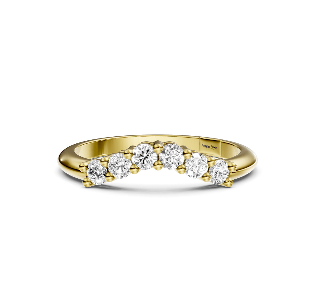 0.30 CT Round Cut Lab Grown Diamonds - Wedding Band - Primestyle.com