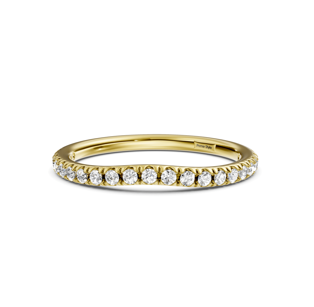 0.15 CT Round Cut Lab Grown Diamonds - Wedding Band