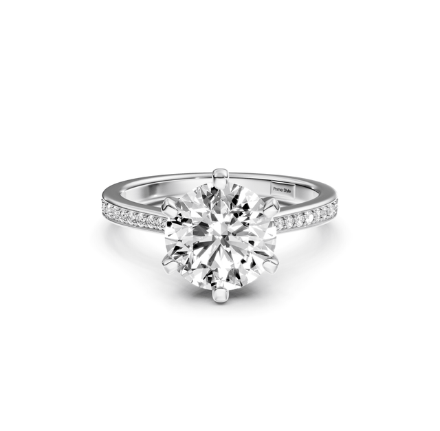0.70-6.20 CT Round Cut Lab Grown Diamonds - Engagement Ring