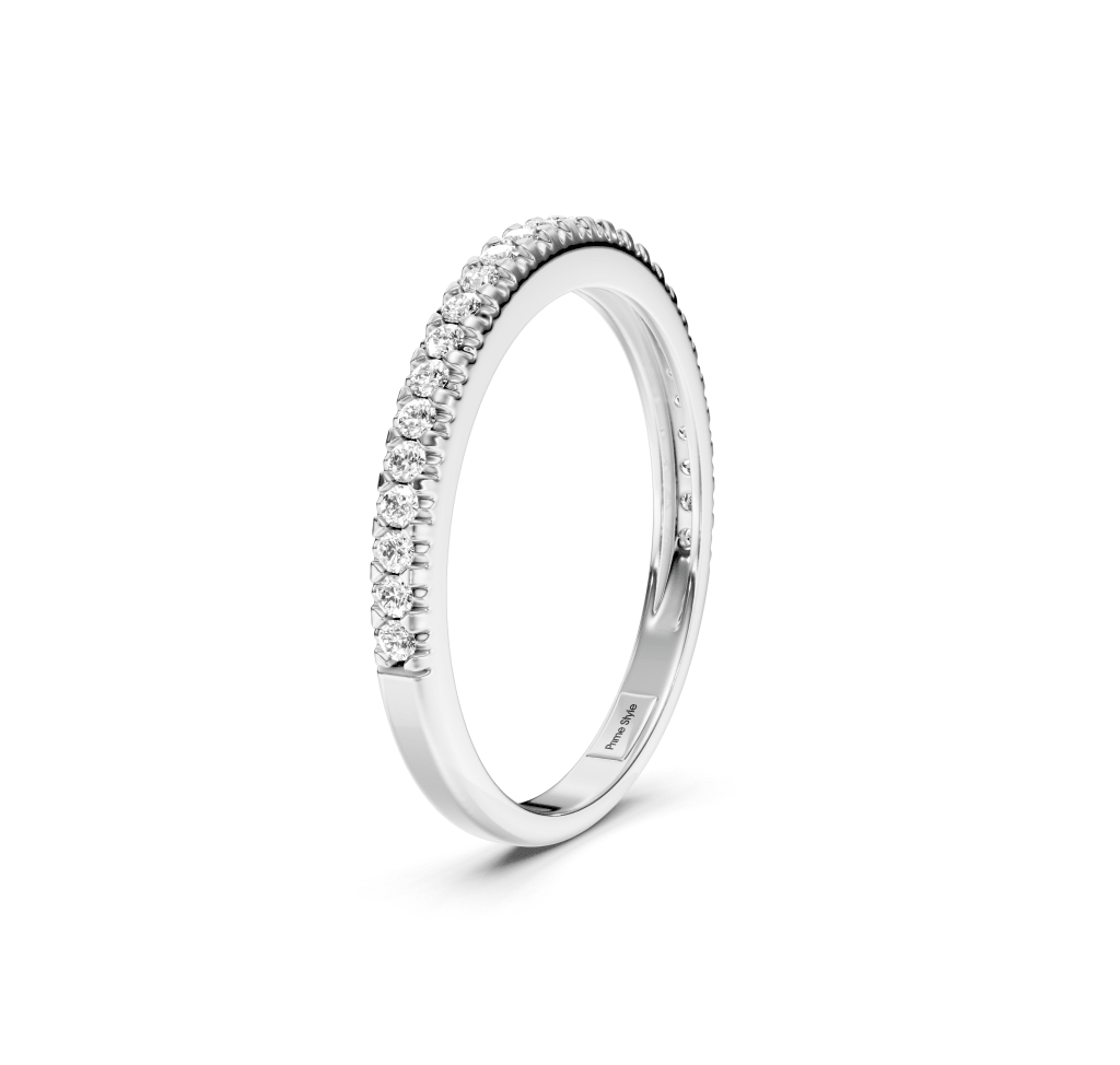 0.25 CT Round Cut Natural Diamonds - Wedding Band - Primestyle.com