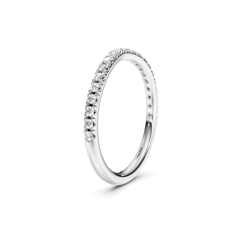 0.15 CT Round Cut Lab Grown Diamonds - Wedding Band - Primestyle.com