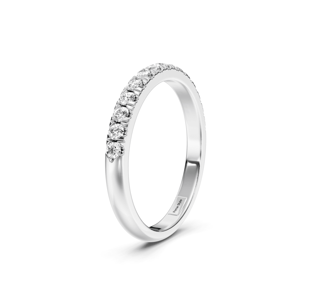 0.35 CT Round Cut Diamonds - Wedding Band - Primestyle.com