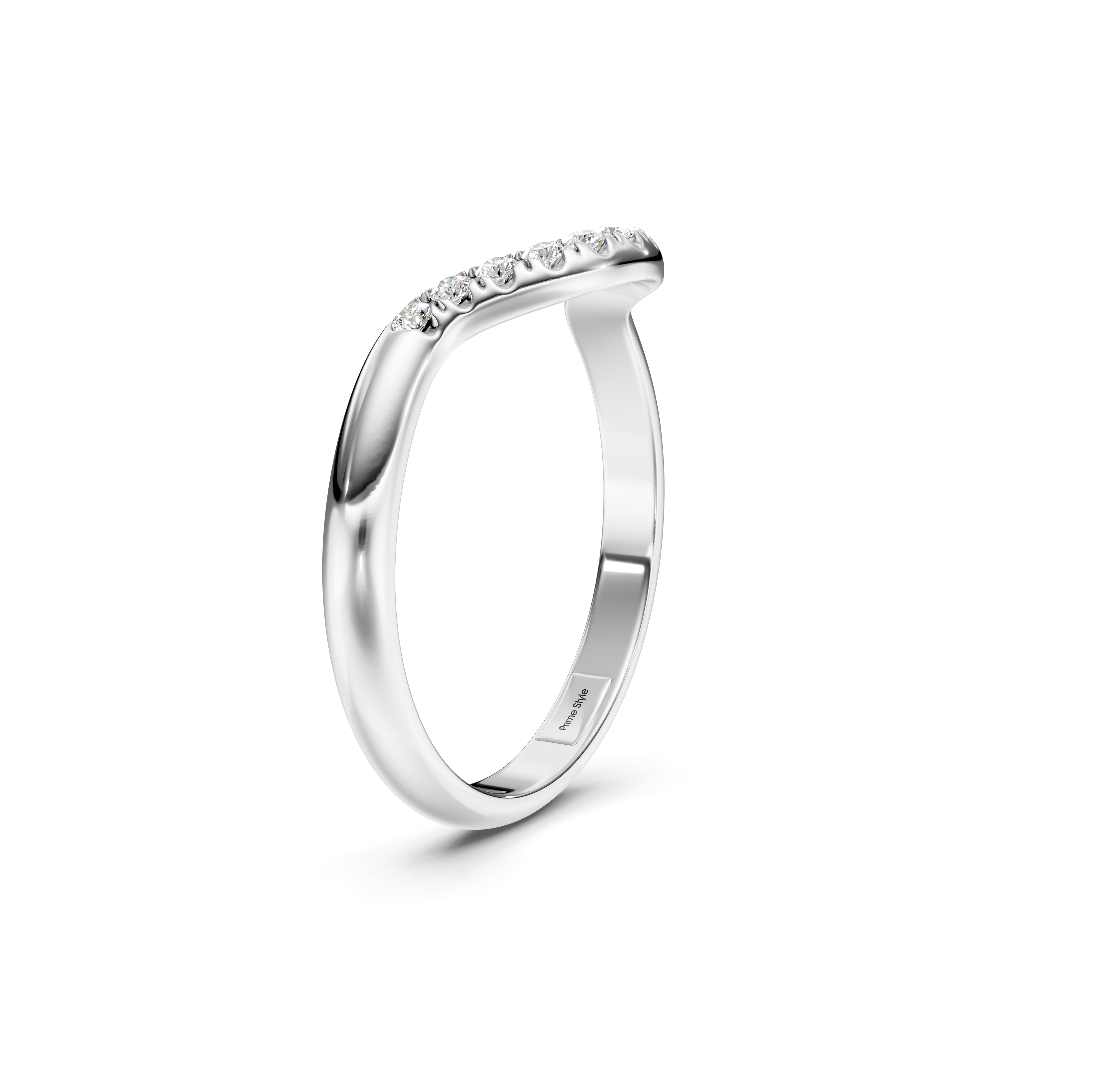 0.15 CT Round Cut Lab Grown Diamonds - Wedding Band