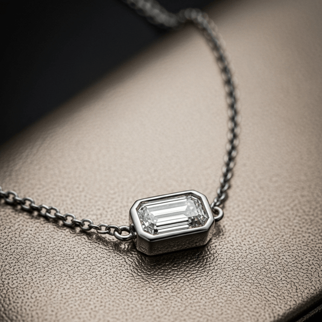 Serenelle Emerald-Cut Devotion Necklace
