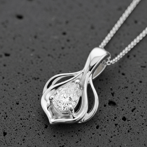 Amoria Teardrop Embrace Pendant - Primestyle.com