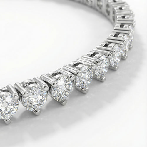 15.00 CT Round Cut Diamonds - Diamond Necklace