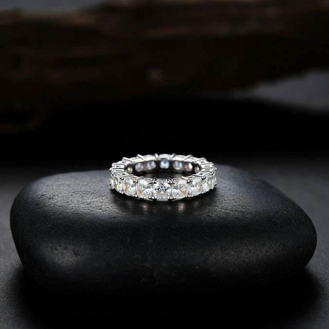 2.00-8.00 CT Cushion Cut Lab Grown Diamonds - Eternity Rings