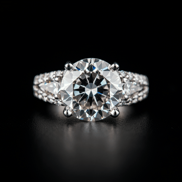 Celestial Trillion Accent Diamond Ring
