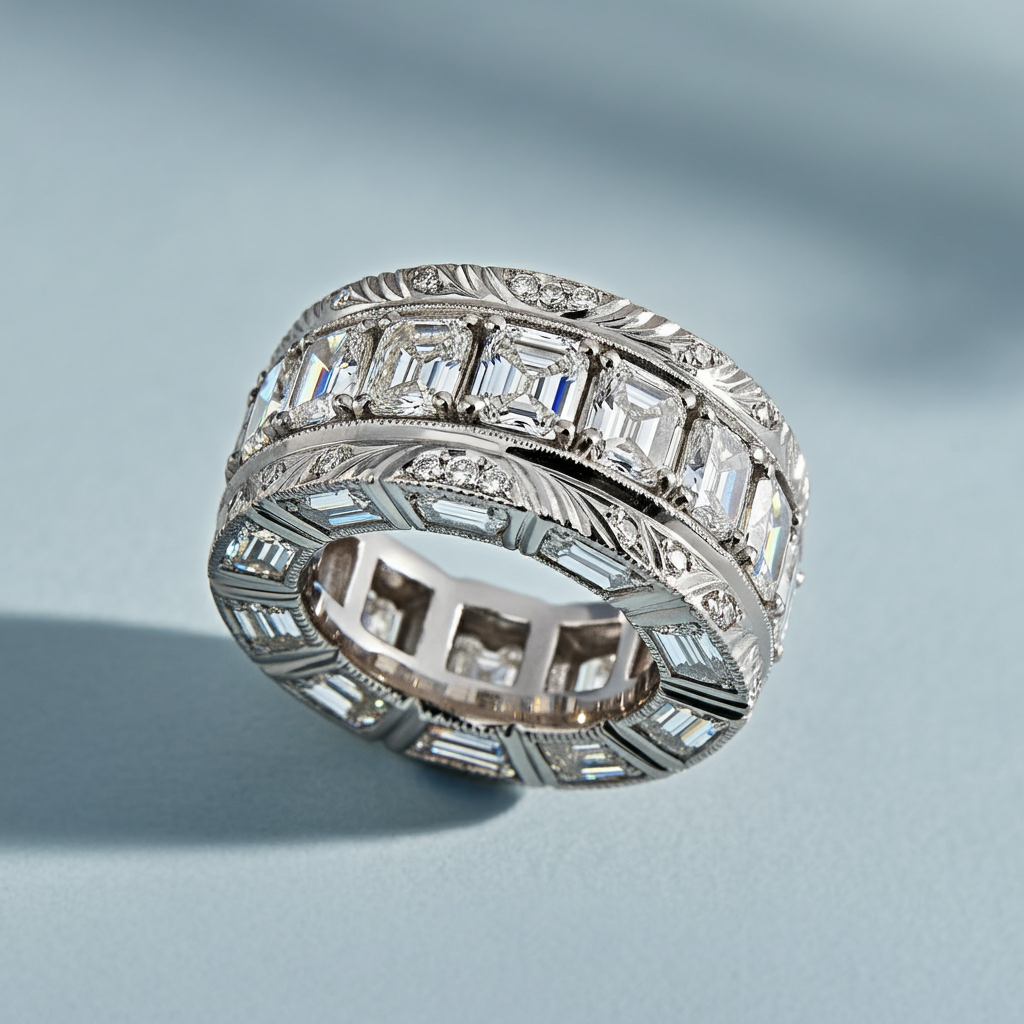 Regent Cushion Eternity Band