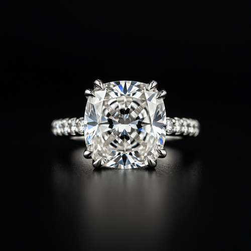Luminous Cushion - Cut Diamond Ring - Primestyle.com