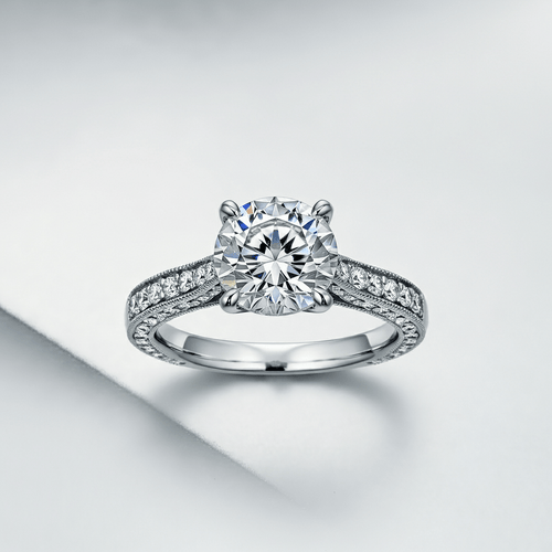 Elysian Milgrain Engagement Ring - Primestyle.com