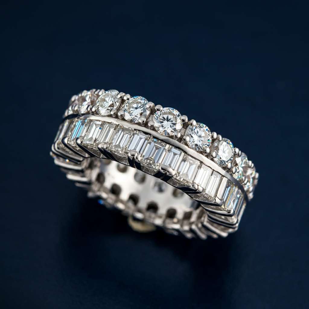 Stellar Dual-Row Eternity Band