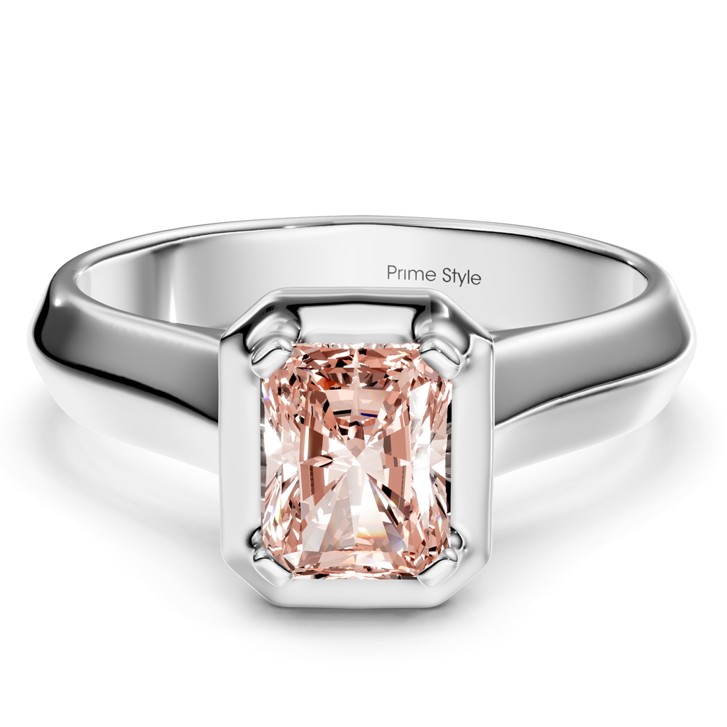 1.02-4.02 CT Radiant &amp; Round Cut Fancy Pink Diamonds - Engagement Ring