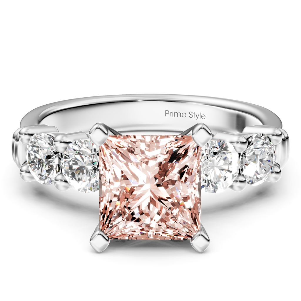1.60-4.60 CT Round Cut Fancy Pink Diamonds - Engagement Ring