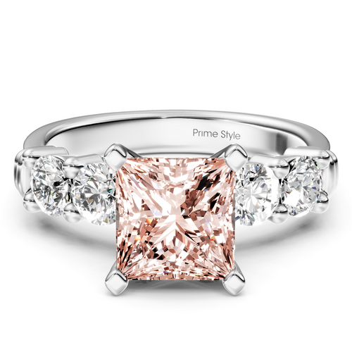 1.60-4.60 CT Round Cut Fancy Pink Diamonds - Engagement Ring