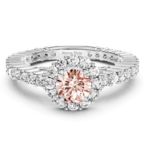 1.85-4.85 CT Round Cut Fancy Pink Diamonds - Engagement Ring