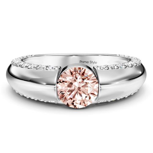 1.65-4.65 CT Round Cut Fancy Pink Diamonds - Engagement Ring