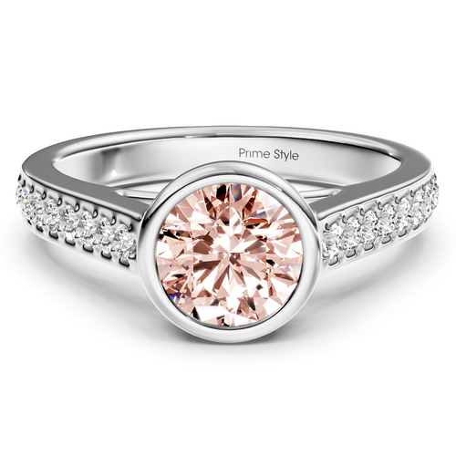1.20-4.20 CT Round Cut Fancy Pink Diamonds - Engagement Ring
