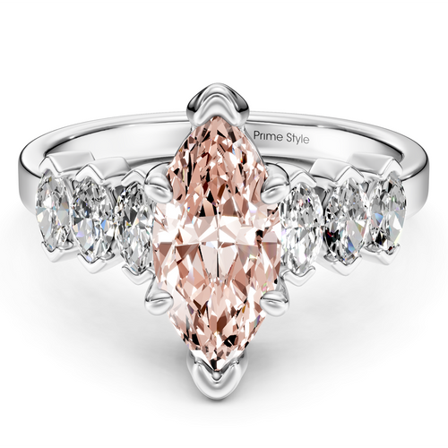 2.00-5.00 CT Marquise Cut Fancy Pink Diamonds - Engagement Ring