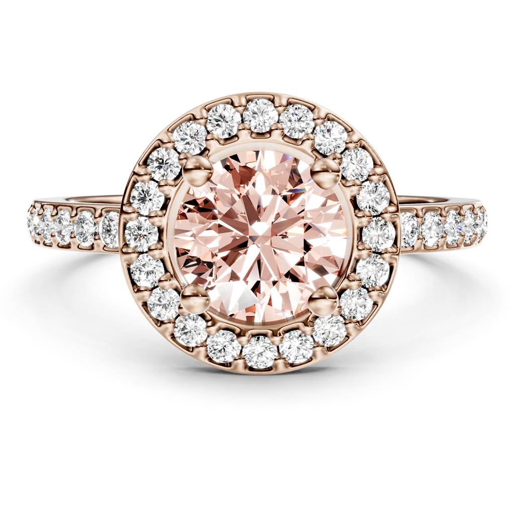 1.35-4.35 CT Round Cut Fancy Pink Diamonds - Engagement Ring