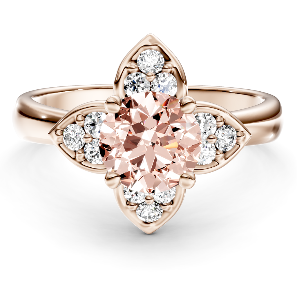 1.20-4.20 CT Round Cut Fancy Pink Diamonds - Engagement Ring
