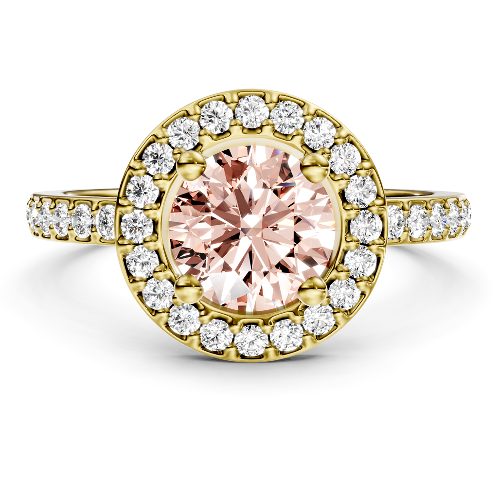 1.35-4.35 CT Round Cut Fancy Pink Diamonds - Engagement Ring