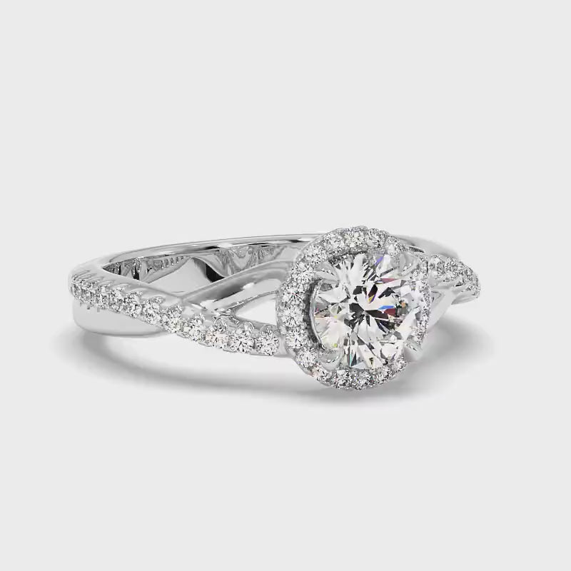 0.75-3.25 CT Round Cut Lab Grown Diamonds - Engagement Ring