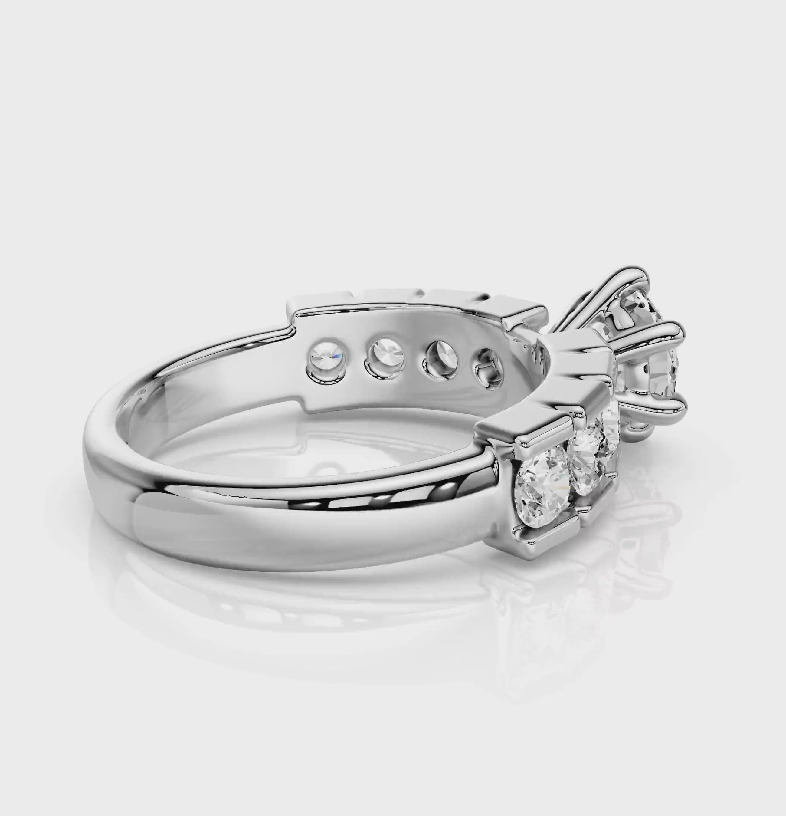 1.40-2.55 CT Round Cut Natural Diamonds - Engagement Ring