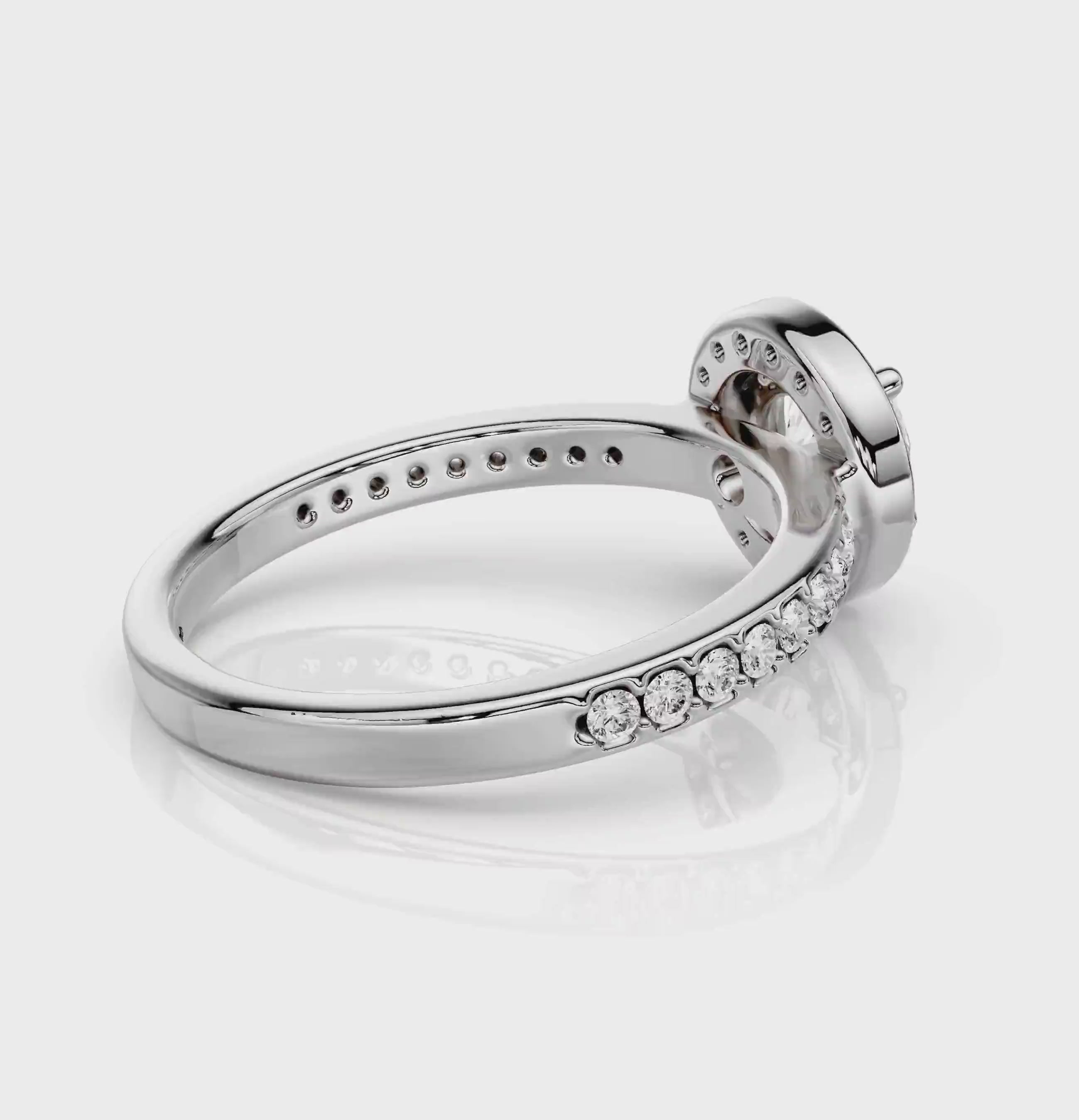 0.75-1.90 CT Round Cut Natural Diamonds - Engagement Ring