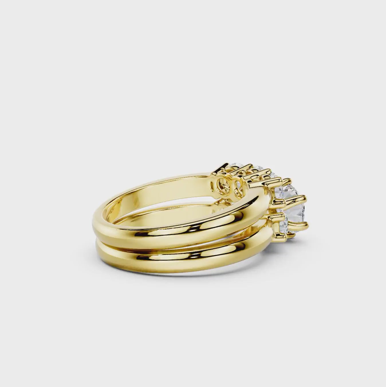 1.50-7.00 CT Round Cut Diamonds - Bridal Set