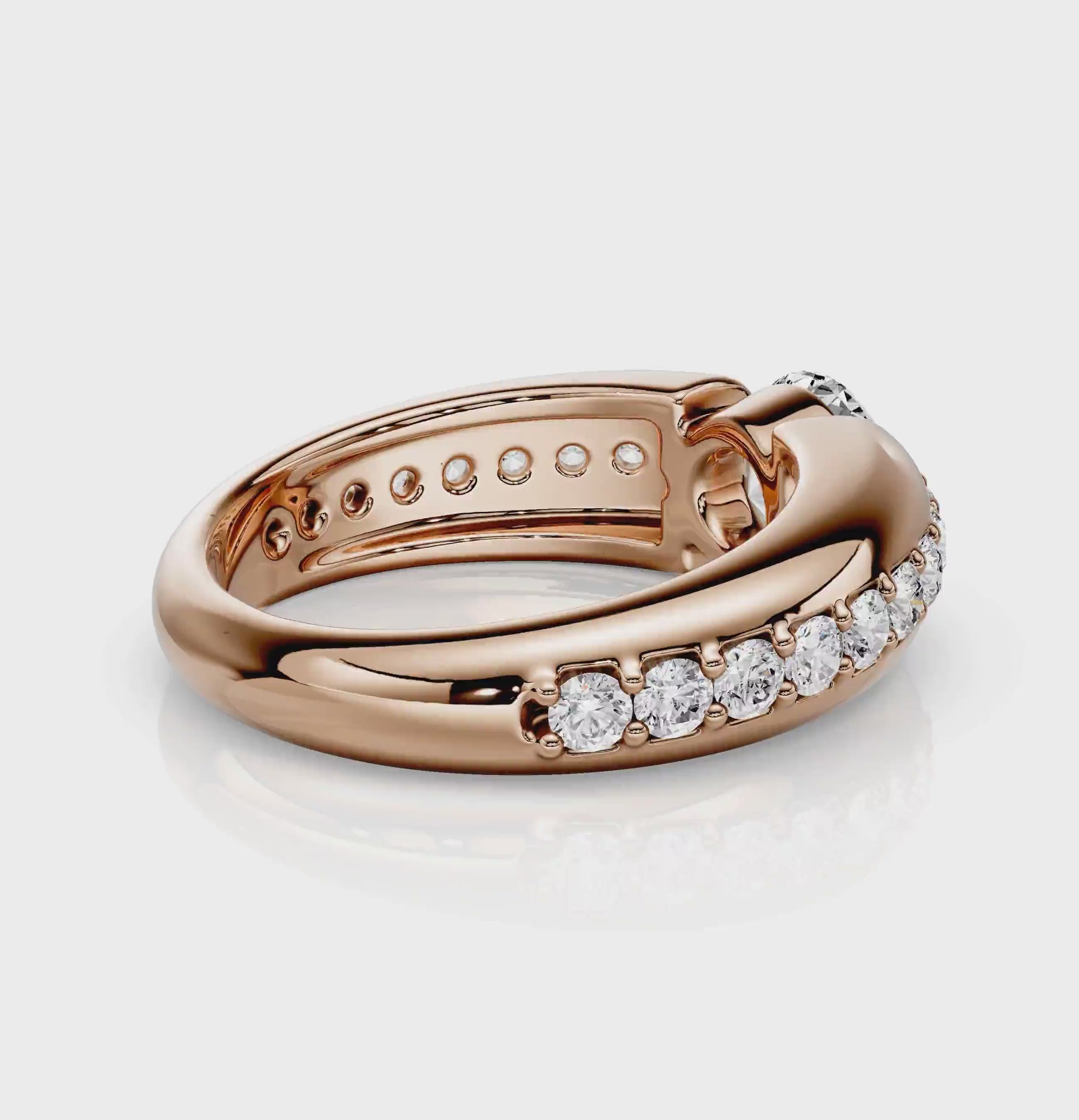 1.00-6.50 CT Round Cut Lab Grown Diamonds - Engagement Ring