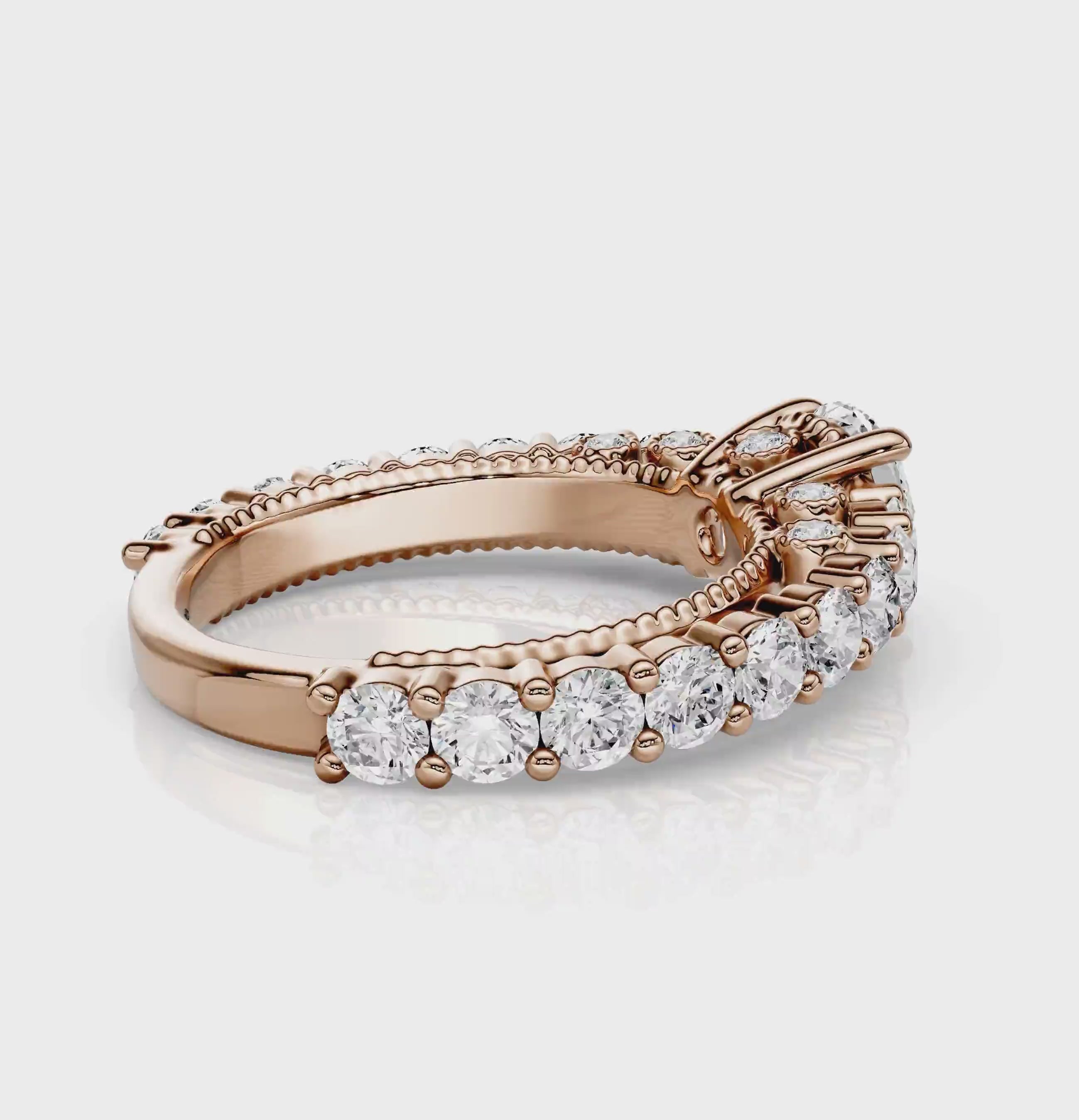 2.05-3.20 CT Round Cut Natural Diamonds - Engagement Ring