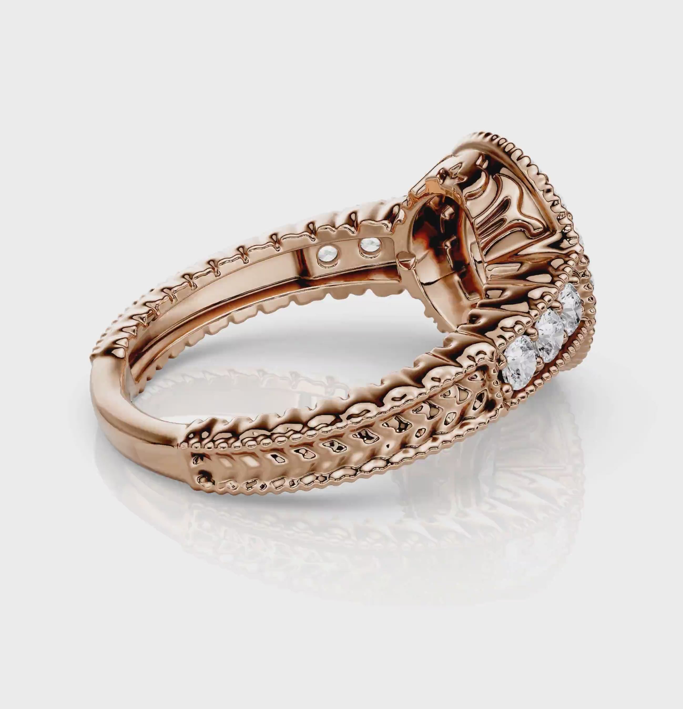 0.85-2.00 CT Round Cut Natural Diamonds - Engagement Ring