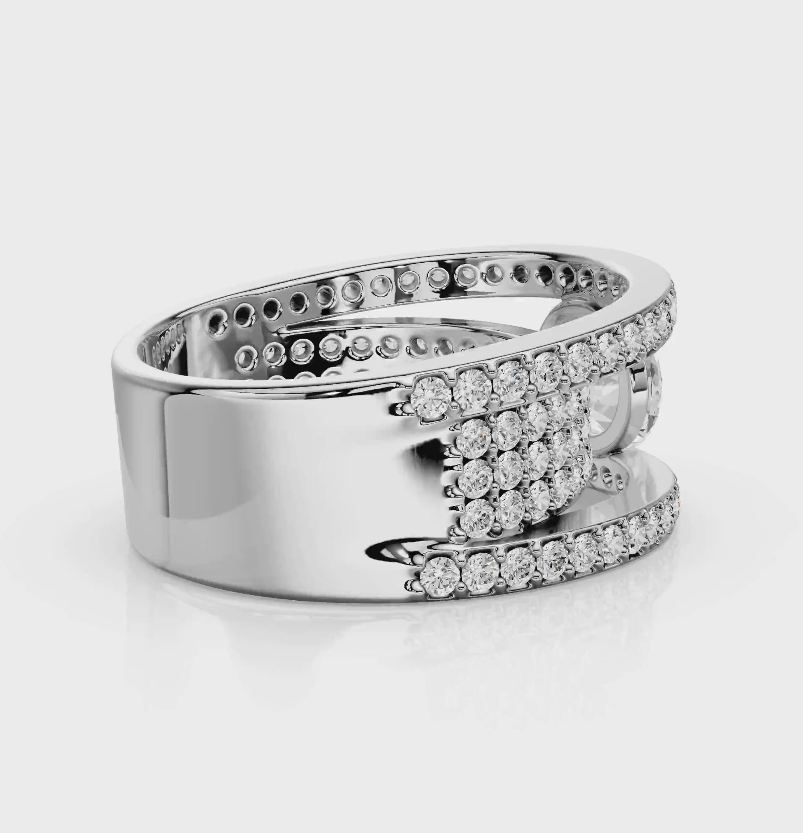 2.15-3.30 CT Round Cut Natural Diamonds - Engagement Ring