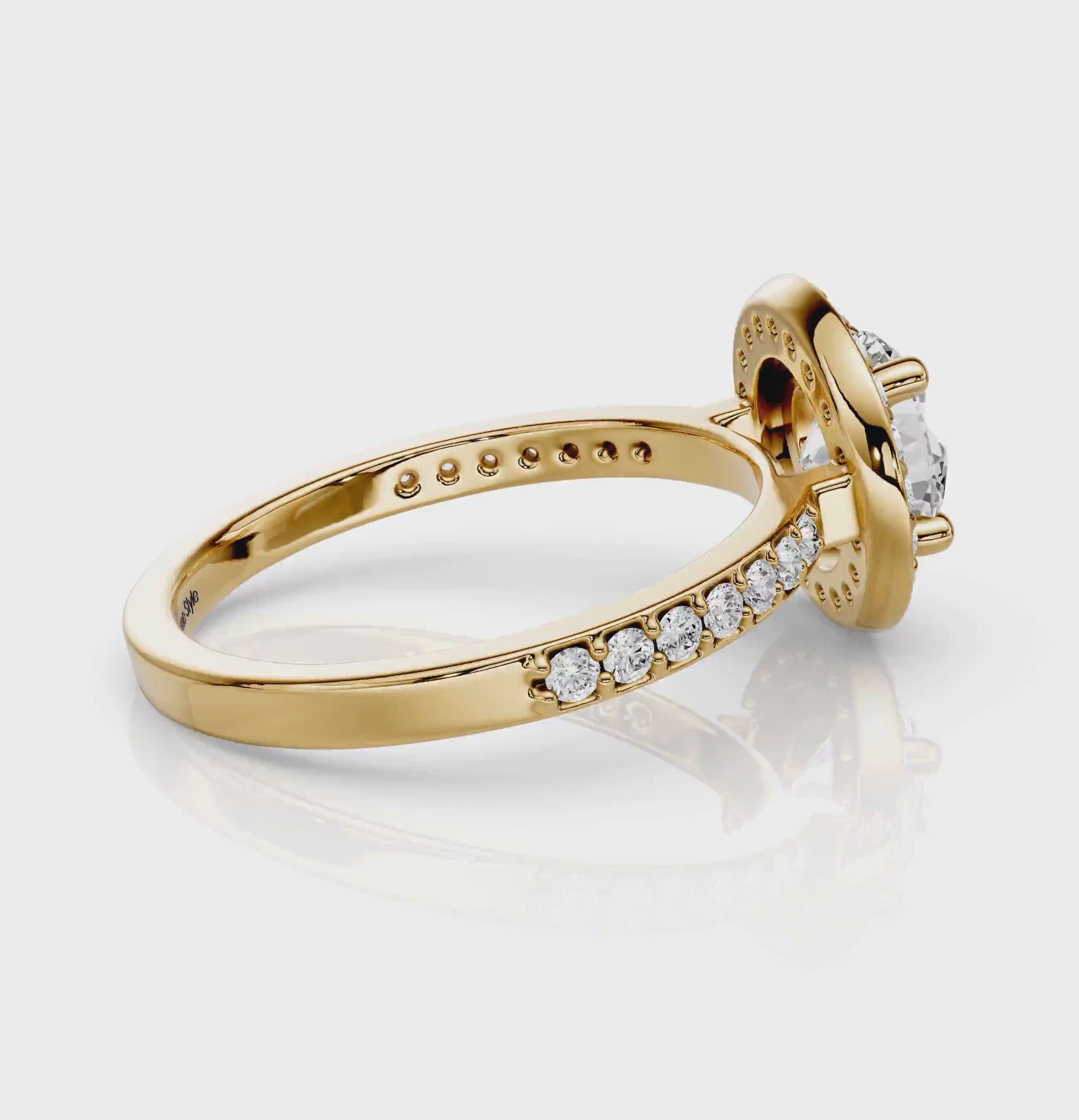 0.85-6.35 CT Round Cut Diamonds - Engagement Ring