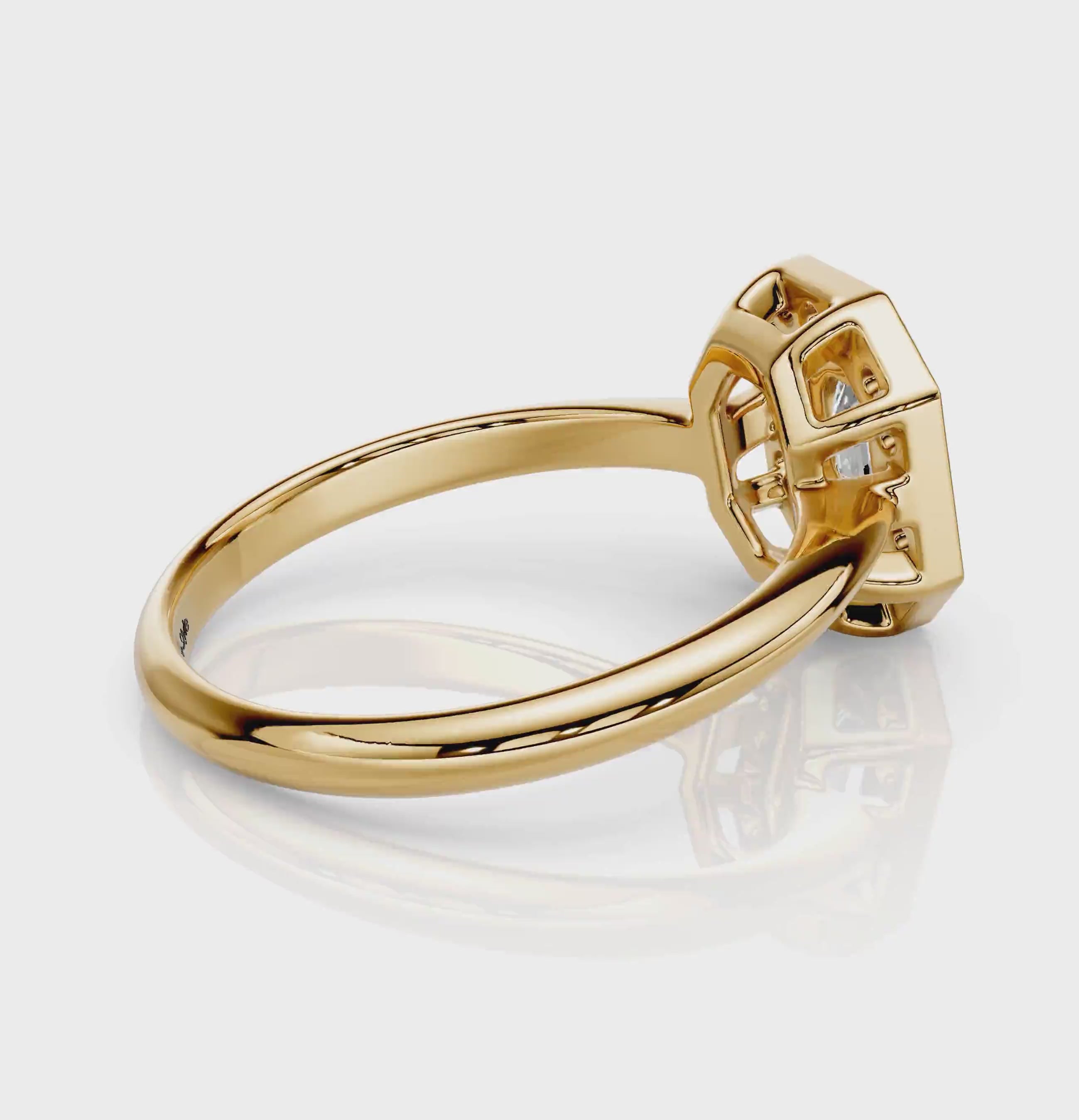 0.85-6.35 CT Emerald &amp; Round Cut Diamonds - Engagement Ring