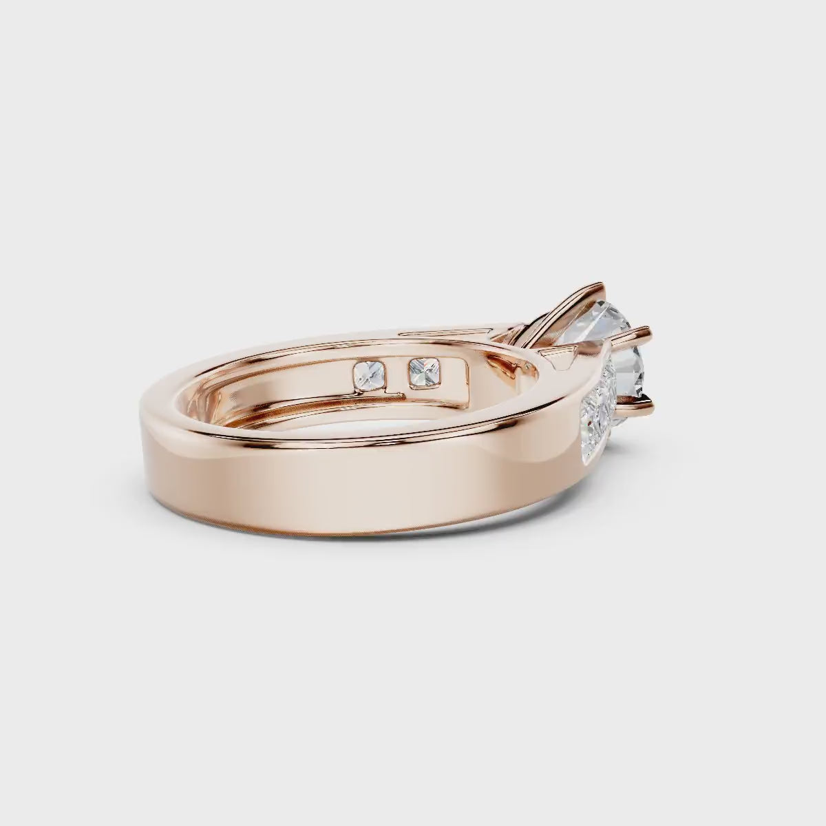 1.55-7.05 CT Princess &amp; Round Cut Diamonds - Engagement Ring