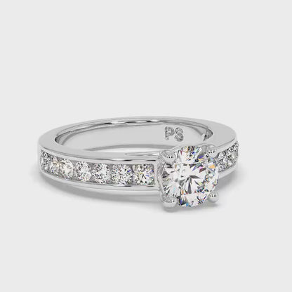 1.00-2.15 CT Round Cut Diamonds - Engagement Ring