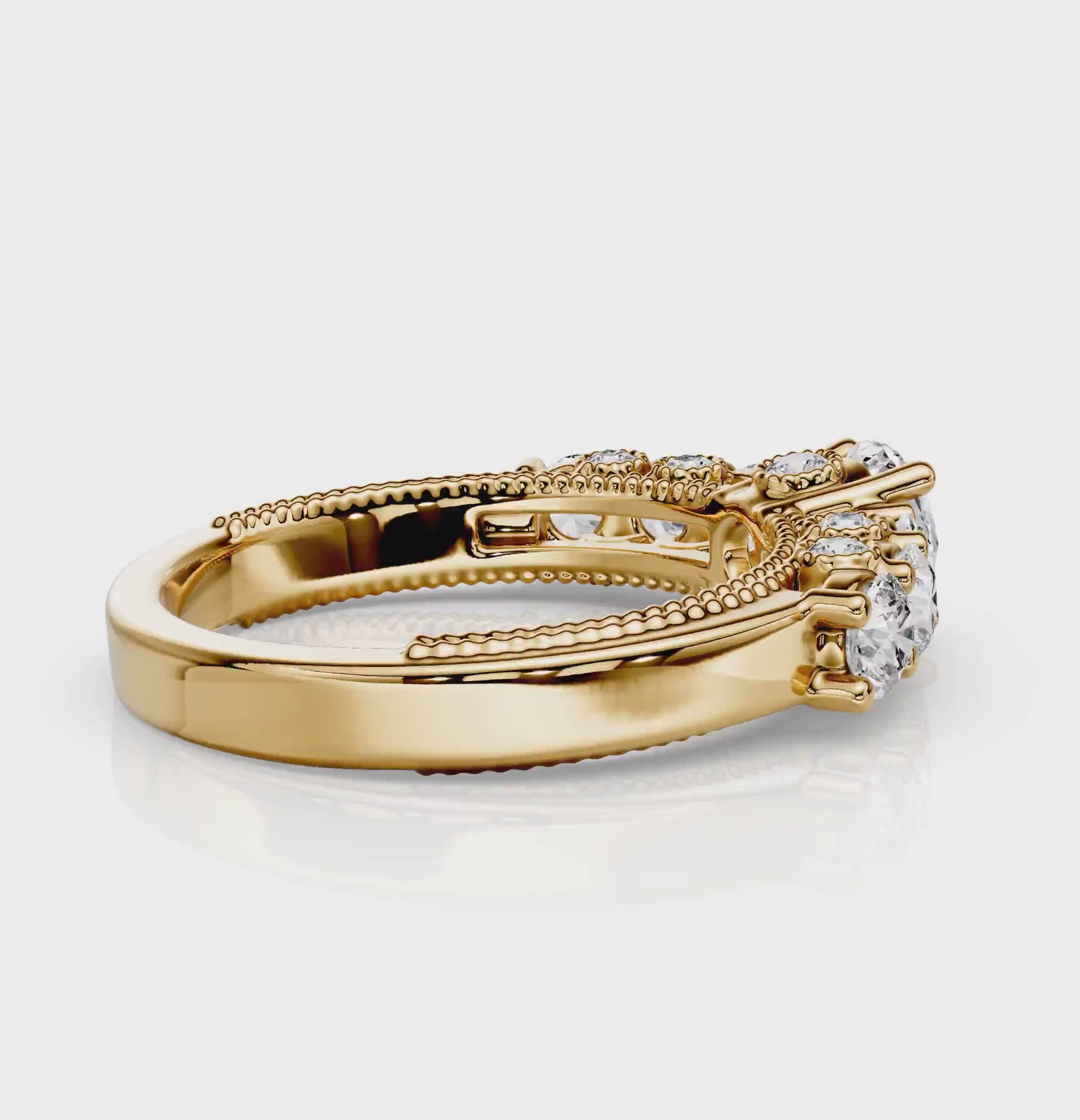 1.45-2.60 CT Round Cut Natural Diamonds - Engagement Ring