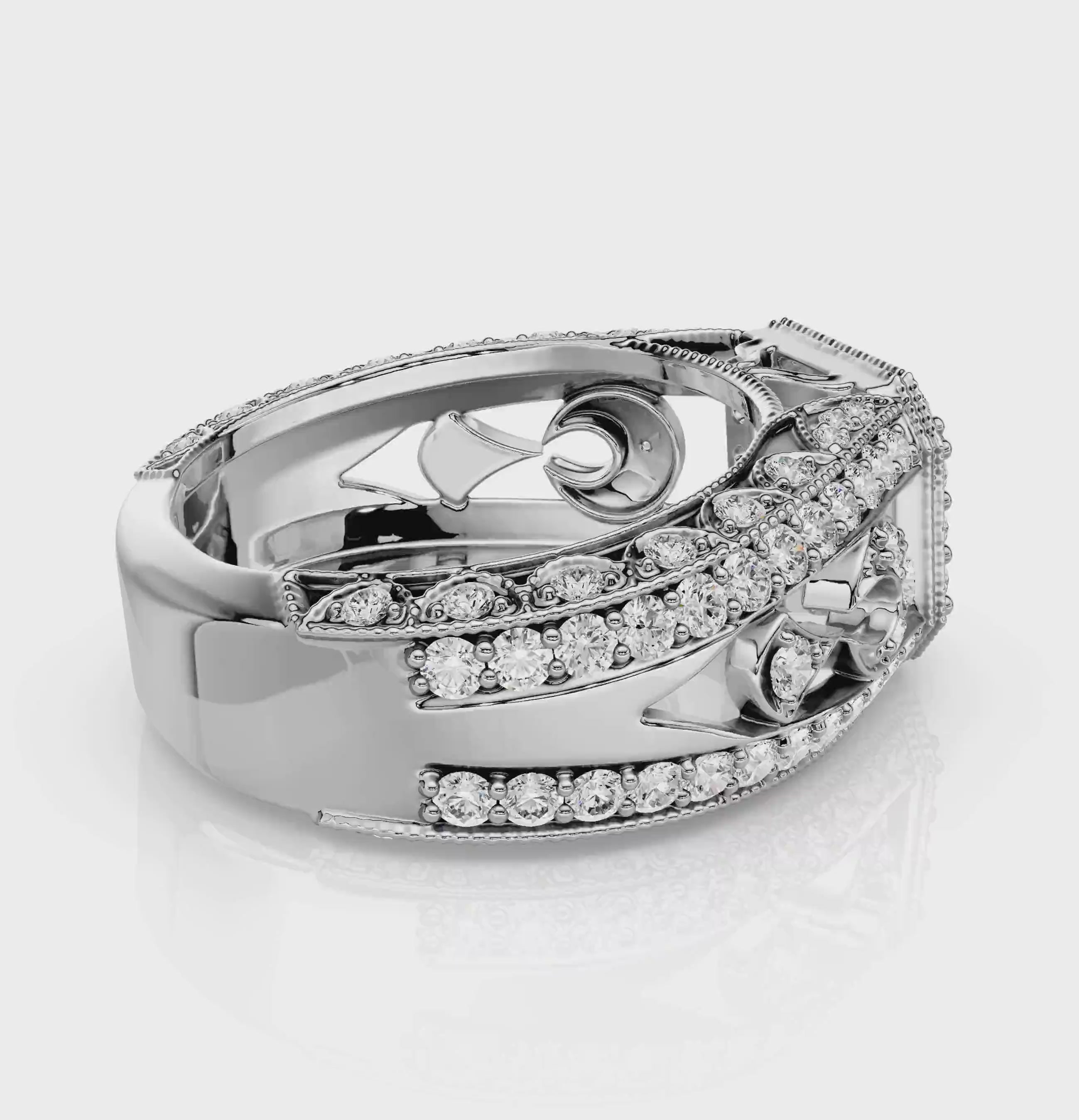 1.30-2.45 CT Emerald &amp; Round Cut Natural Diamonds - Engagement Ring