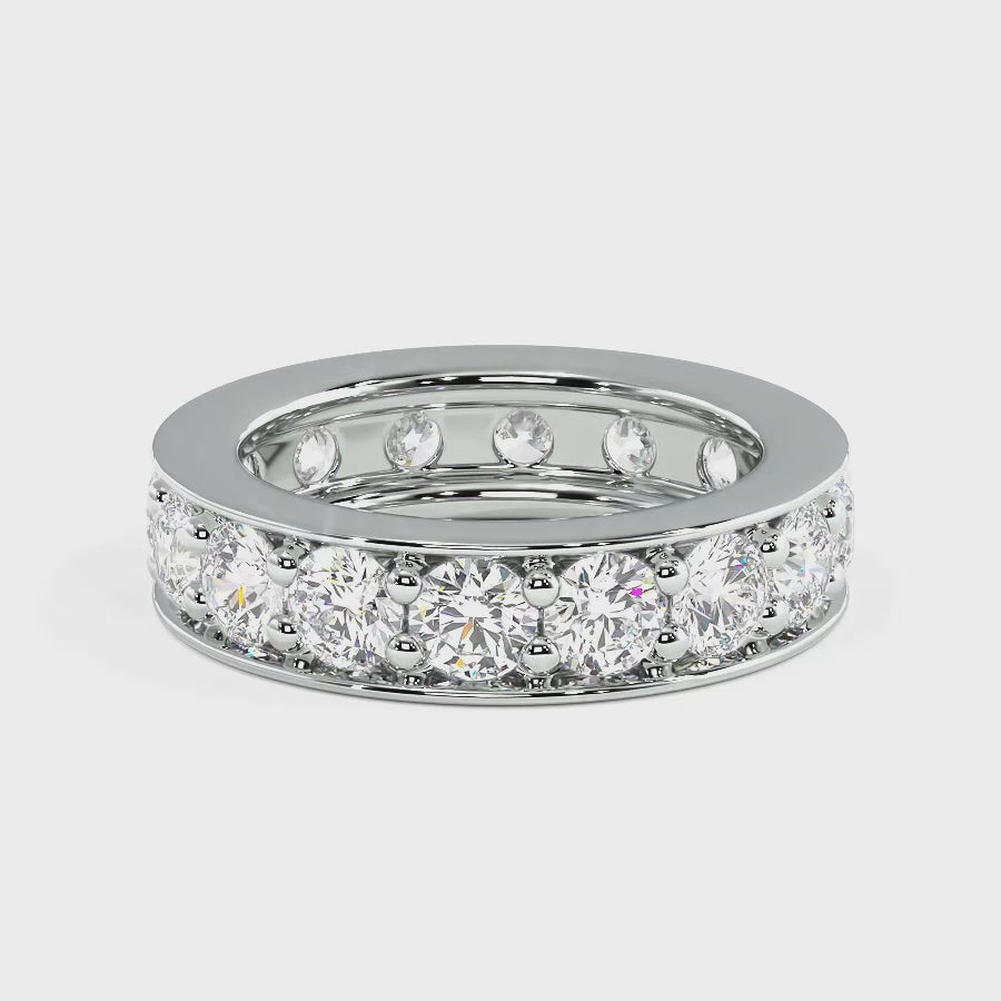 0.50-2.00 CT Round Cut Lab Grown Diamonds - Eternity Ring