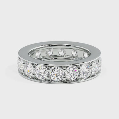 0.50-2.00 CT Round Cut Lab Grown Diamonds - Eternity Ring