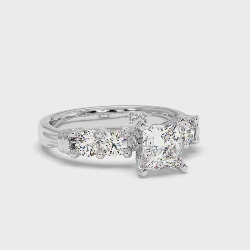 1.10-3.60 CT Round Cut Lab Grown Diamonds - Engagement Ring