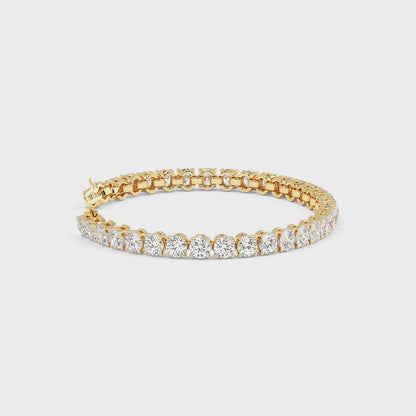 2.00-13.00 CT Round Cut Lab Grown Diamonds - Tennis Bracelet