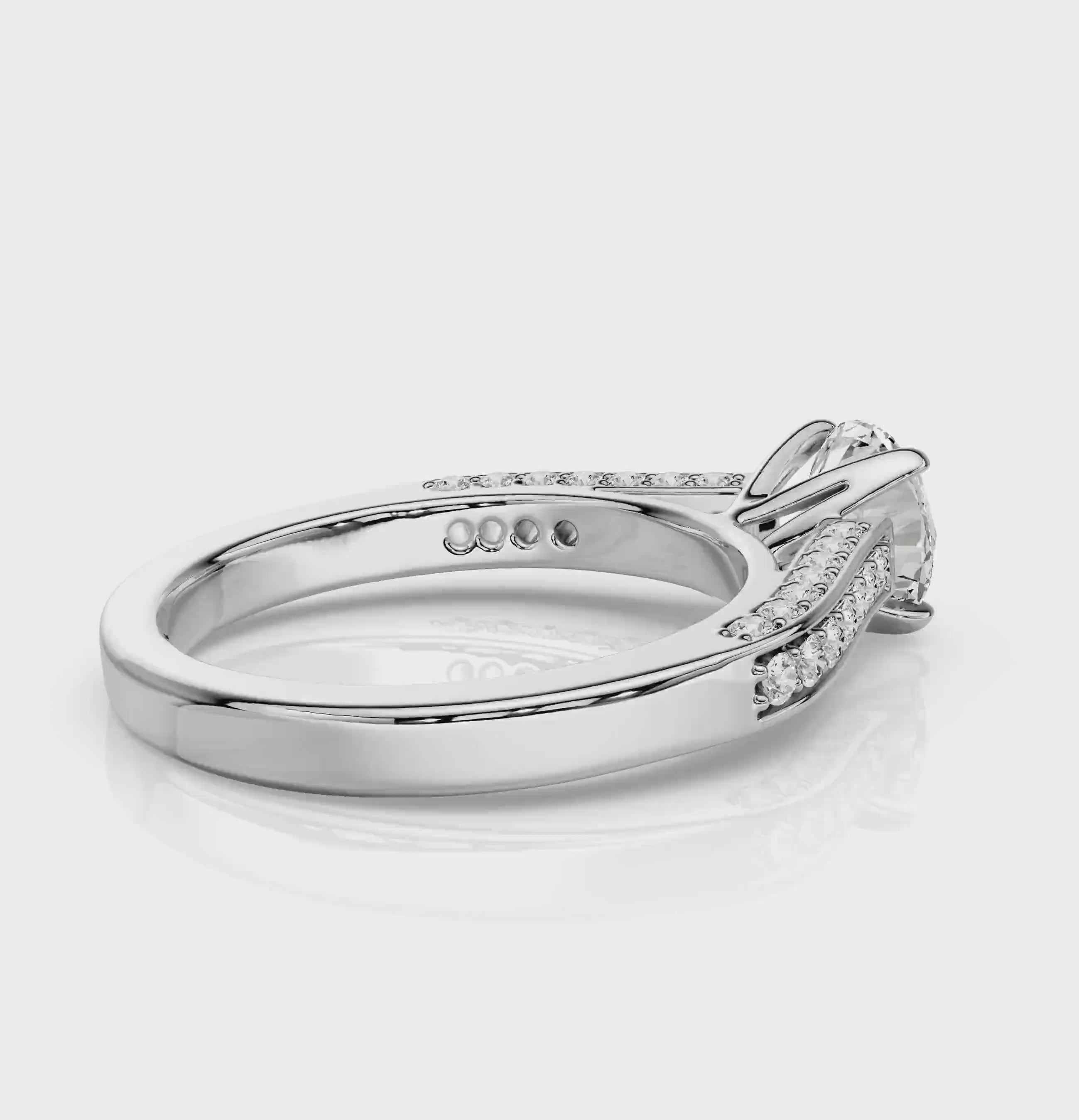 0.75-1.90 CT Round Cut Natural Diamonds - Engagement Ring