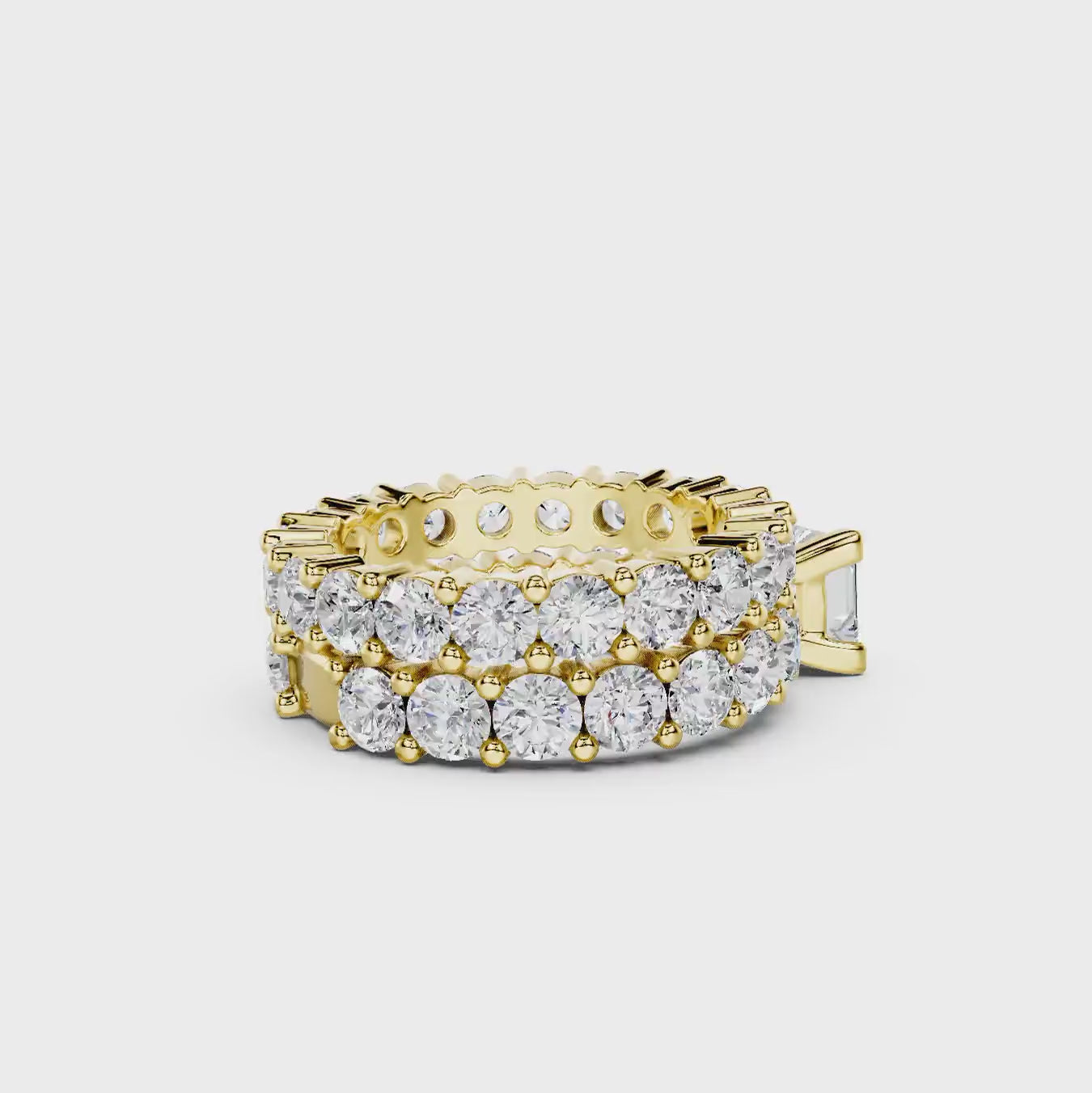 5.80-11.30 CT Princess &amp; Round Cut Diamonds - Bridal Set