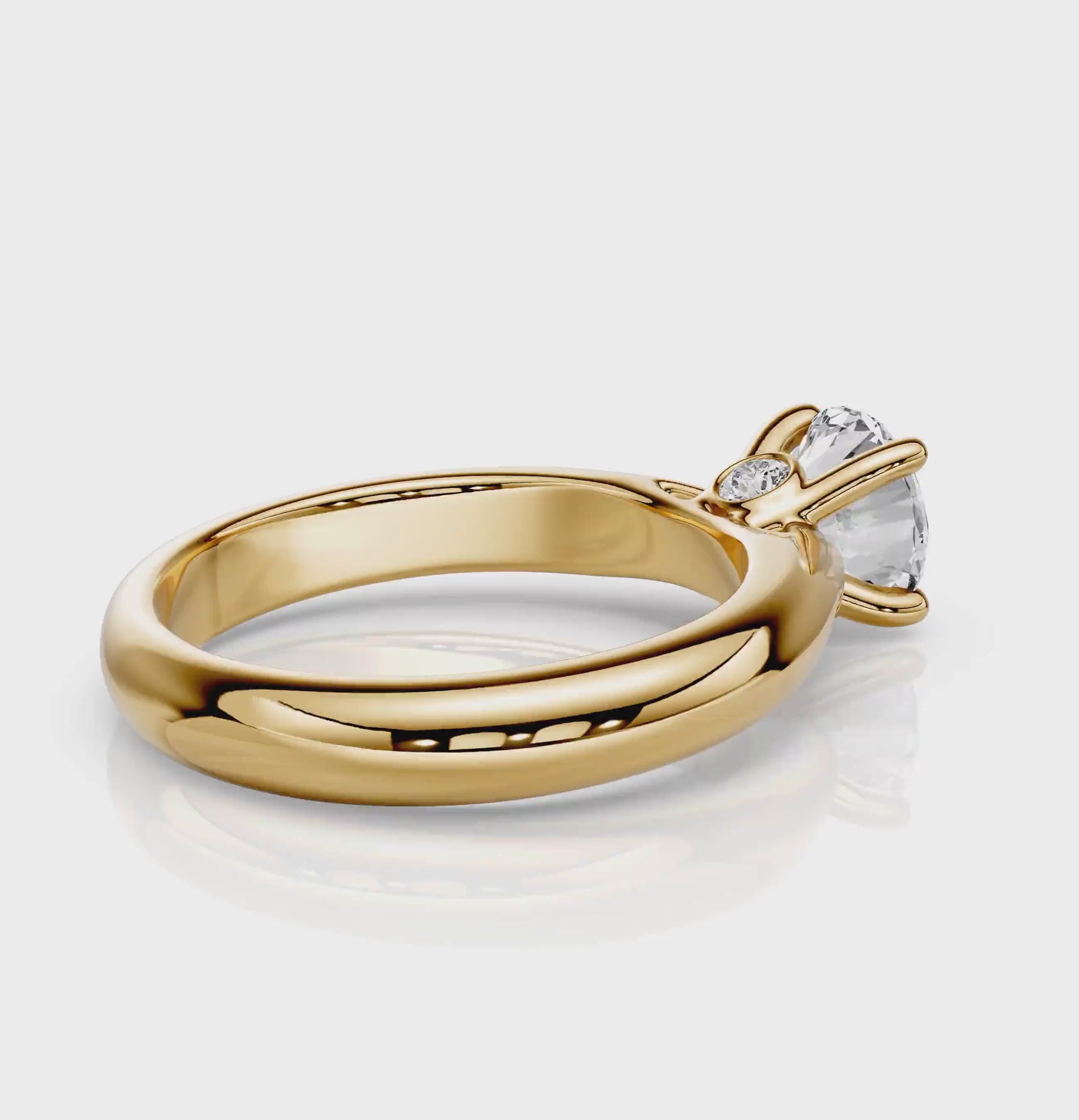 0.60-6.10 CT Round Cut Diamonds - Engagement Ring